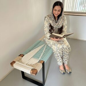 Home Mid Century Woven Bench • Modern Entryway Bench