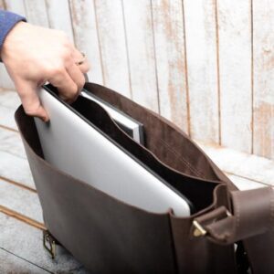 Large size Leather laptop bag, Office bag for men