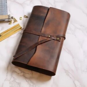 Leather A5 notebook cover