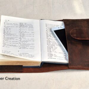 Leather A5 Book cover,Unique office supplies Book slipcover
