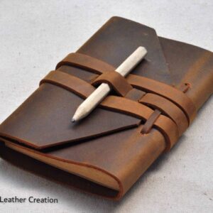 A5 Refillable Leather Journal Leather Notebook case
