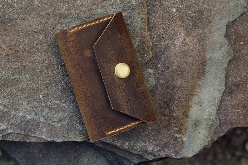 Luxury leather key holder /key organizer - vintage brown