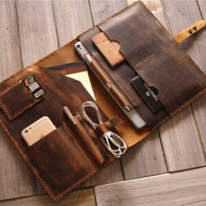 Customize Leather Macbook Case, Macbook Air Sleeve, 15 Macbook Pro Cover, 13 inch Laptop Case, Custom Laptop Sleeve Folio Bag