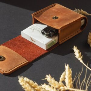 Leather cigarette case, cigarette holder, smoke accessories, cigarette box holder, soft cigarette case, cigaretter holder,