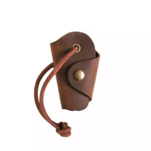 Compact Key Wallet - Key chain / Key Holder - Brown