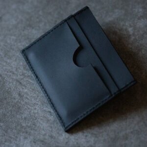Simple And Beautiful Leather Card Holder Card Holder Wallet For Men - Black