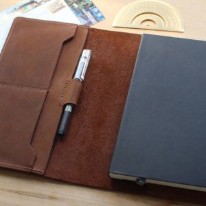 A5 leather note book case / Leather journal
