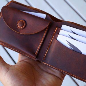 Leather Creation luxury leather bi-fold Wallet for men