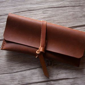Leather pencil case, pen case, Pencil holder