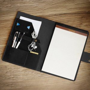 Vintage Leather A4 Case, Leather File Cover, Leather File Organizer