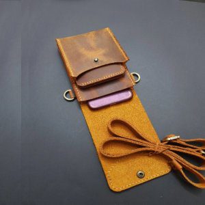 Leather Phone Bag, Crossbody Handmade Leather Purse Strap, Small Shoulder Bags, Leather Crossbody Phone Purse, Wallet Iphone 13 Promax Pounch