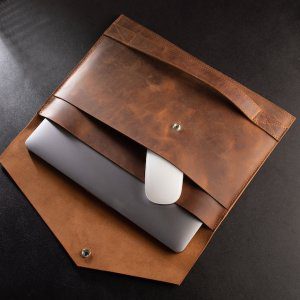 Customize Leather laptop case leather iPad /MacBook case unisex custom leather laptop bag