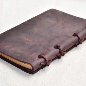 A4 Vintage Leather Case - Leather Notebook Case with 500 pages