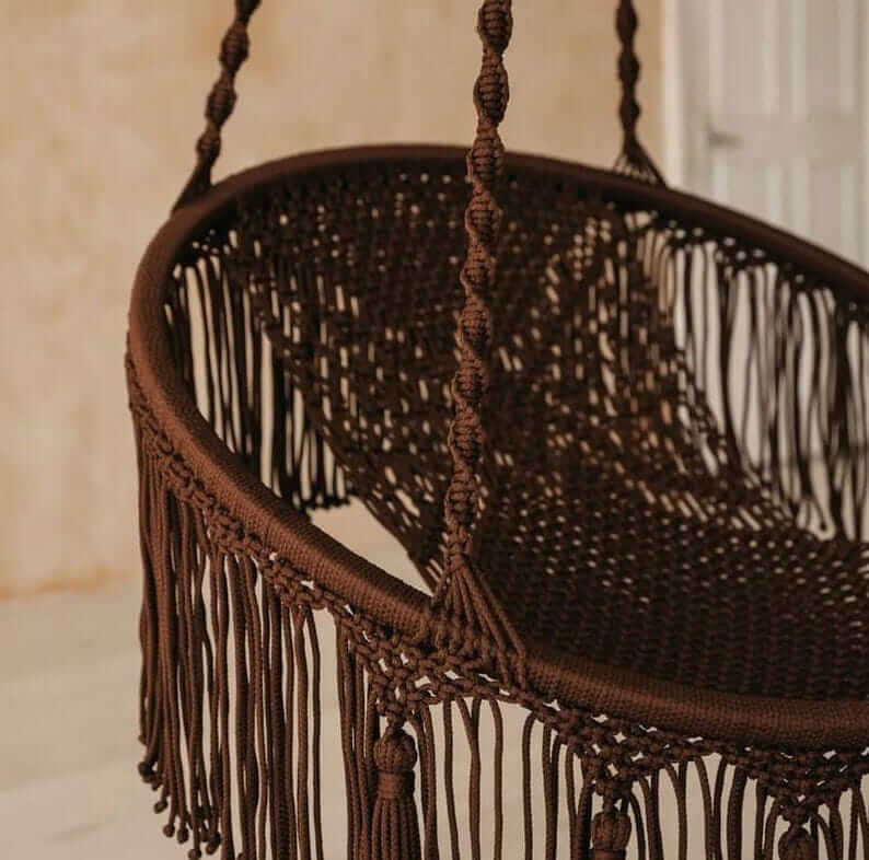 Handmade Swing Chair, Swing Chair,Hand Knitted Swing Chair, - Image 2