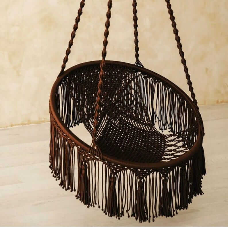 Handmade Swing Chair, Swing Chair,Hand Knitted Swing Chair, - Image 4