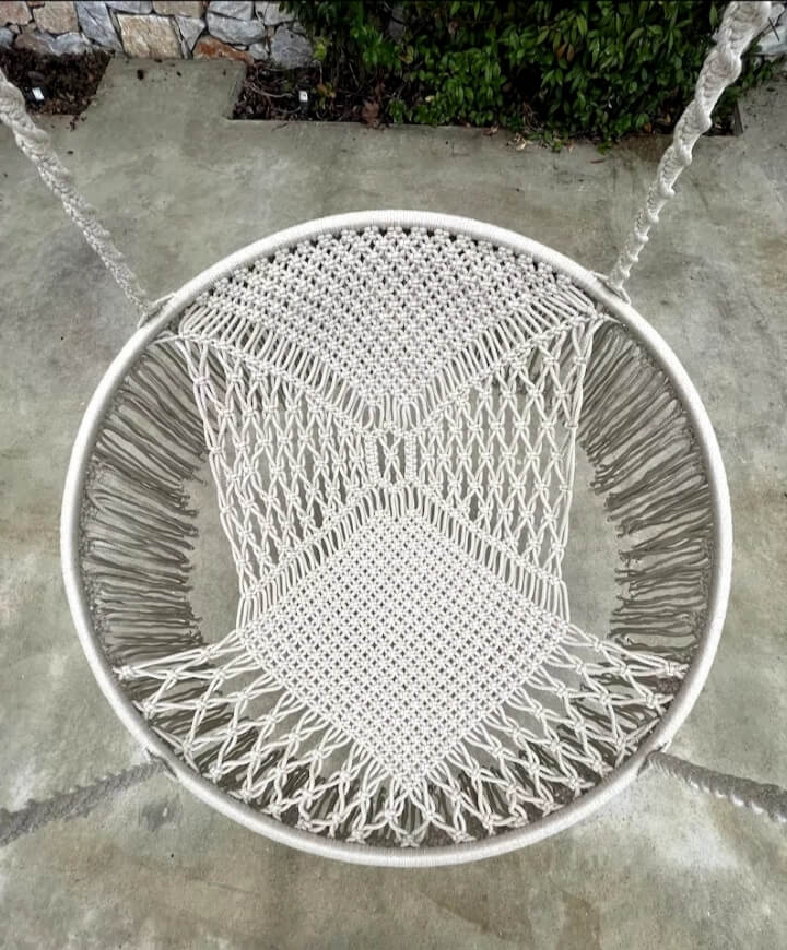 Handmade Swing Chair, Swing Chair,Hand Knitted Swing Chair, - Image 4