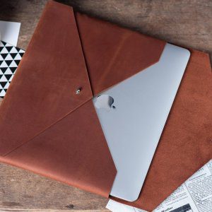Customize leather laptop ipad sleeve, leather MacBook case , leather documents holder , Laptop protective case