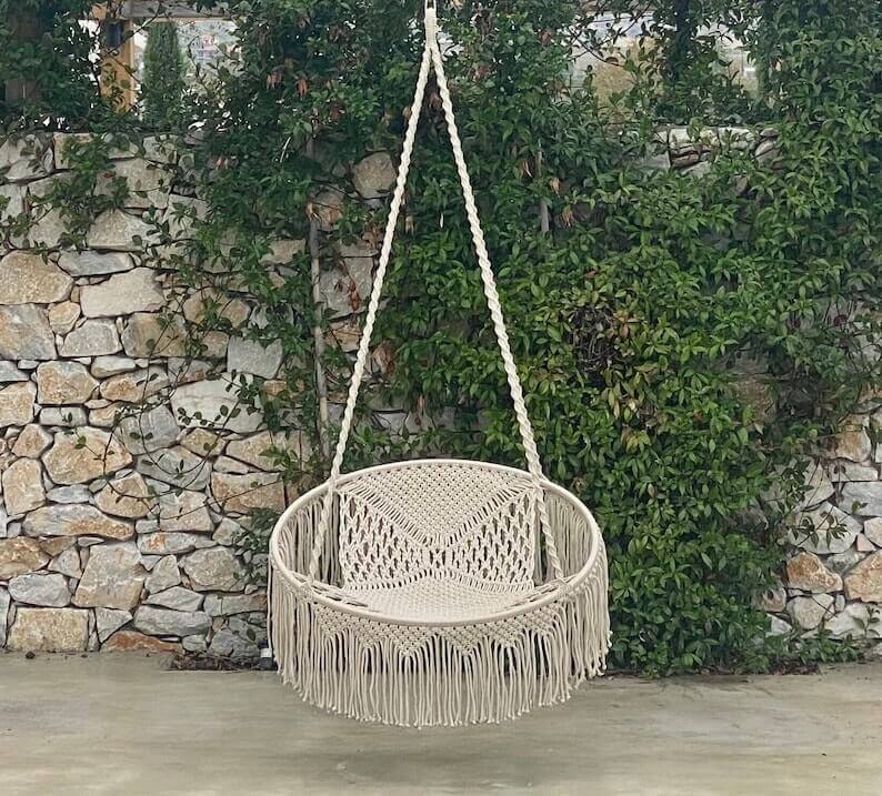 Handmade Swing Chair, Swing Chair,Hand Knitted Swing Chair,