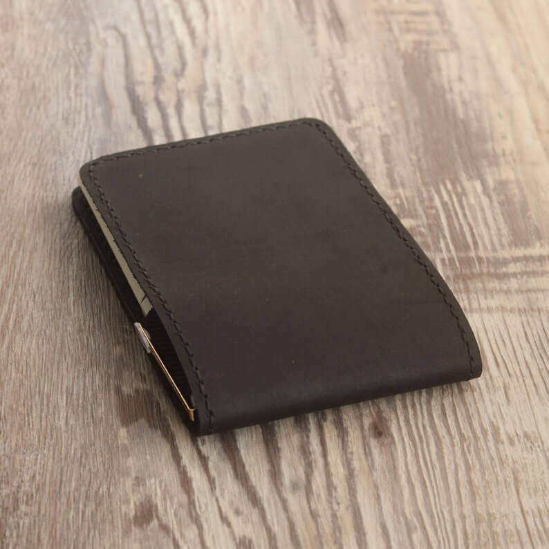 4"x6" Leather notebook with pen loop - Image 2