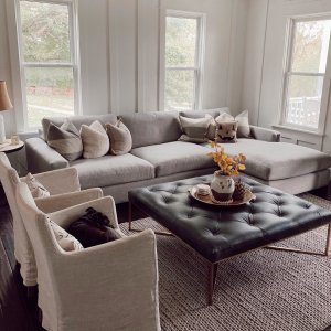 Leather center table 36x36 inches