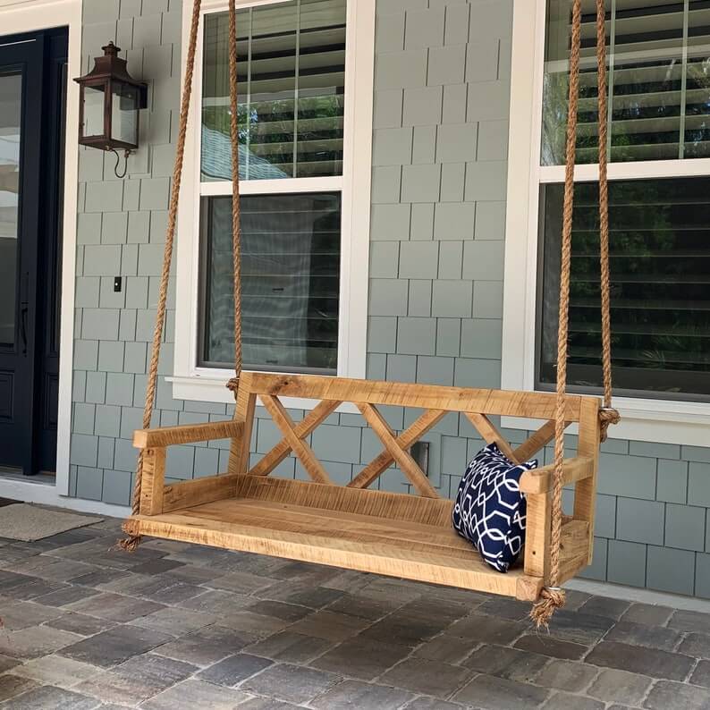 Wooden swing sofa for outdoor and indoor - Image 3