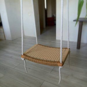 Hand Woven Wooden Swing