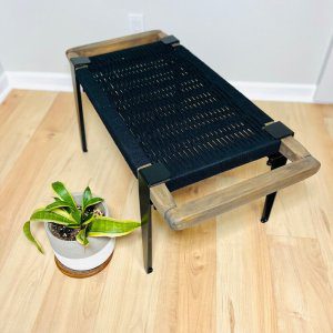 Hand Woven Bench •Stylish Bench Mid Century Woven Bench