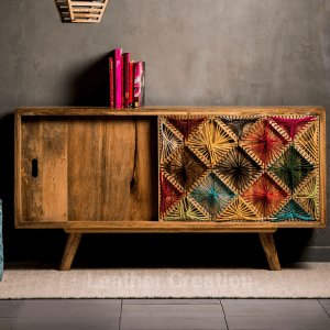 Antique Handmade Solid Wood Cabinet