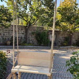 Foldable Solid Wooden Swing