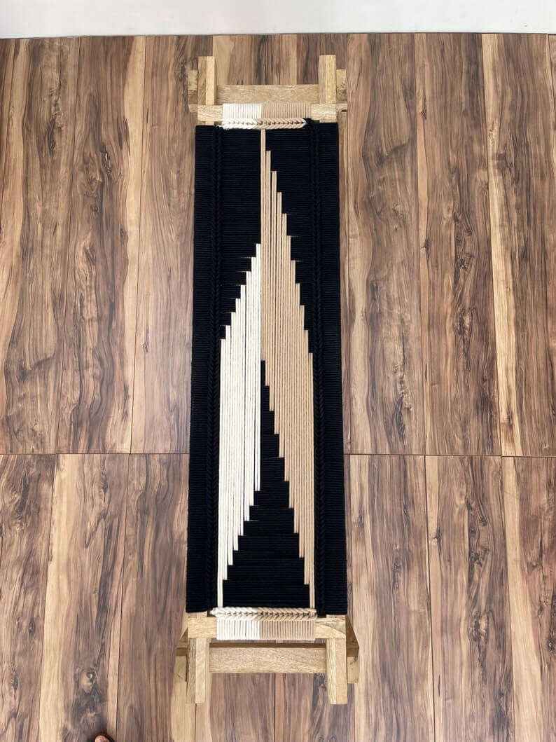 End Bench • Minimalist Bench • Charpoy Bench • Hand Woven Bench • Cord Bench - Image 4