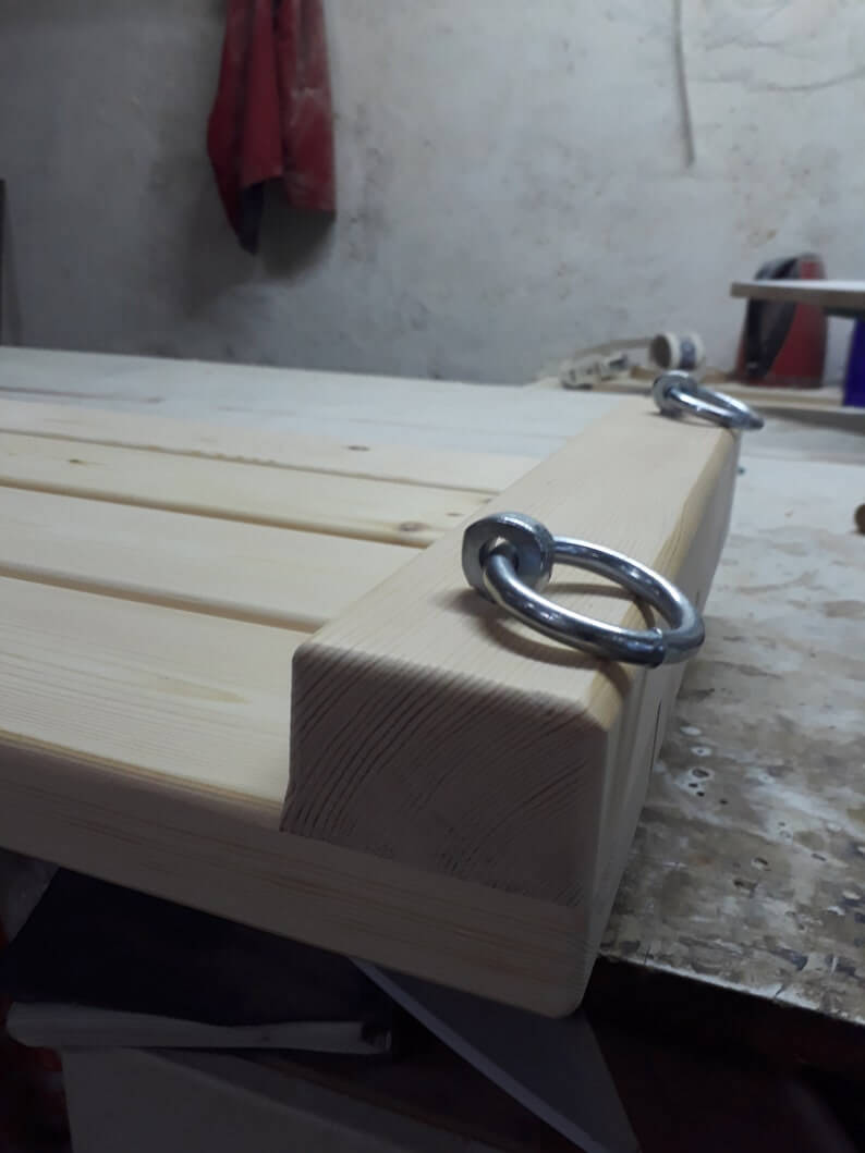 Wooden Chain Swing, Porch Swing, Indoor Swing, Porch Swing Bed, Garden Patio Balcony Wooden Swing, Wood Chain Swing - Image 2