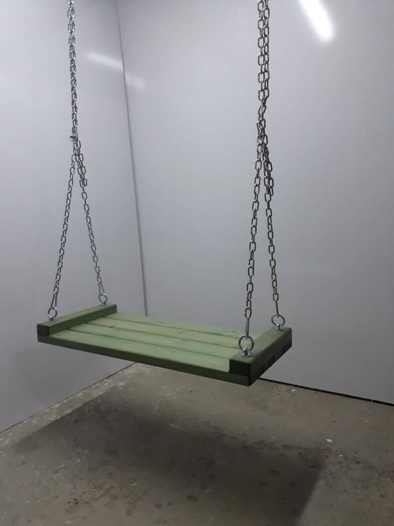 Wooden Chain Swing, Porch Swing, Indoor Swing, Porch Swing Bed, Garden Patio Balcony Wooden Swing, Wood Chain Swing