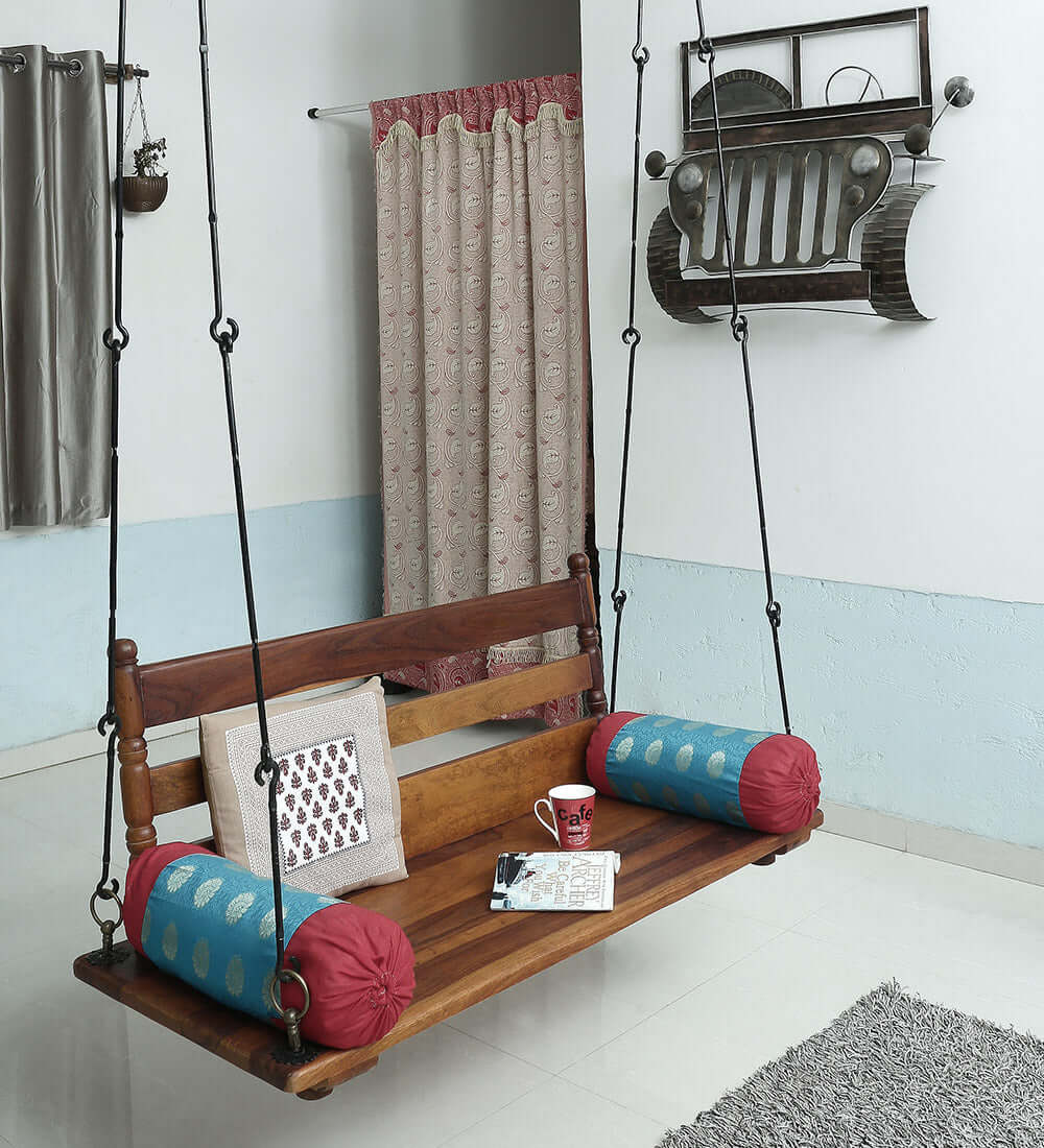 Swing for Porch solid wood swing Wooden jhula