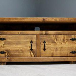 Tv Cabinet, Solid Wood Rustic Tv Unit, Tv Stand