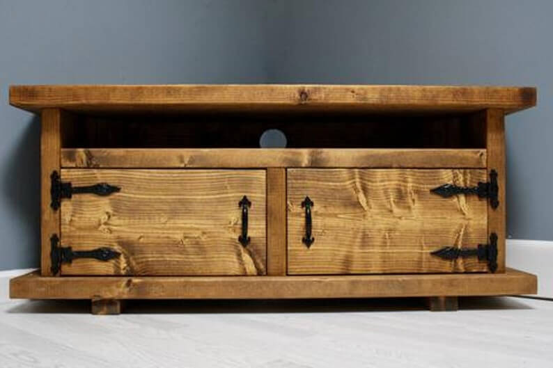 Tv Cabinet, Solid Wood Rustic Tv Unit, Tv Stand